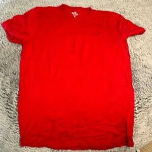 Red Hollister, short sleeve tee